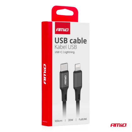 Kabel 'USB-C na Lightning 20W 100cm FullLINK AMIO-03904