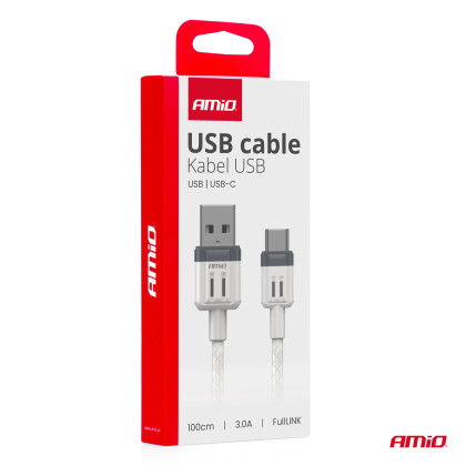 Kabel USB na USB-C 3A 100cm FullLINK AMIO-03905