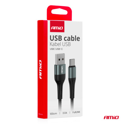 Kabel USB na USB-C 3A 100cm FullLINK AMIO-03911