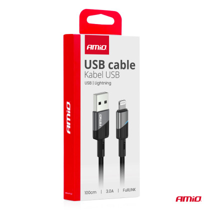 Kabel USB na Lightning 3A 100cm FullLINK AMIO-03925