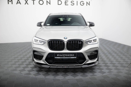 Spojler pod nárazník lipa V.1 BMW X4 M F98 černý lesklý plast