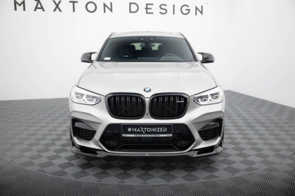 Spojler pod nárazník lipa V.2 BMW X4 M F98 černý lesklý plast