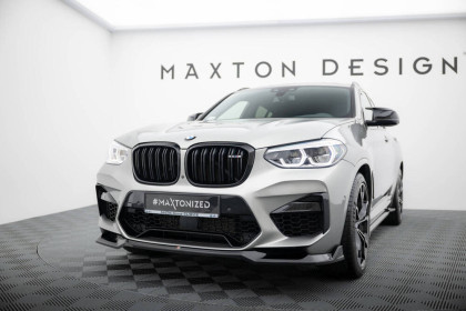 Spojler pod nárazník lipa V.2 BMW X4 M F98 černý lesklý plast