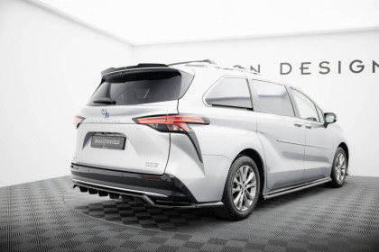 Prodloužení spoileru Toyota Sienna Mk4 černý lesklý plast