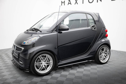 Prahové lišty Brabus Smart Fortwo C451 Facelift černý lesklý plast