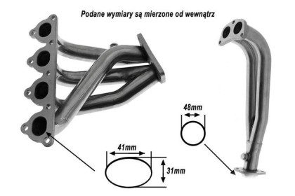 Výfukové svody HONDA CIVIC D-seria 4-2-1 1988-00