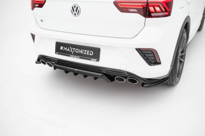 Spoiler zadního nárazniku Volkswagen T-Roc R Mk1 černý lesklý plast