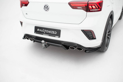 Spoiler zadního nárazniku Volkswagen T-Roc R Mk1 černý lesklý plast