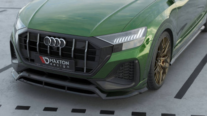 Spojler pod nárazník lipa Audi Q8 Mk1 Facelift černý lesklý plast