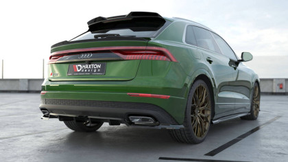 Spoiler zadního nárazniku Audi Q8 Mk1 Facelift černý lesklý plast