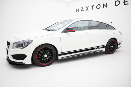 Prahové lišty Mercedes-Benz CLA AMG-Line C117 černý lesklý plast