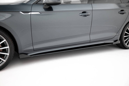 Prahové lišty Street pro + flaps Audi A5 Sportback F5 Facelift černé