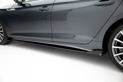 Prahové lišty Street pro + flaps Audi A5 Sportback F5 Facelift černé