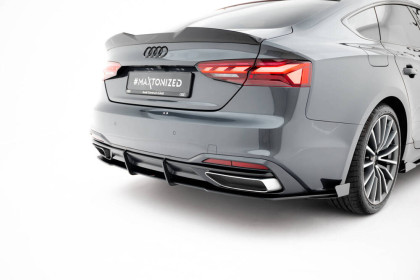 Spoiler zadního nárazníku Street pro + flaps Audi A5 F5 Facelift černý