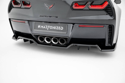 Spoiler zadního nárazniku Chevrolet Corvette Z06 C7 černý lesklý plast