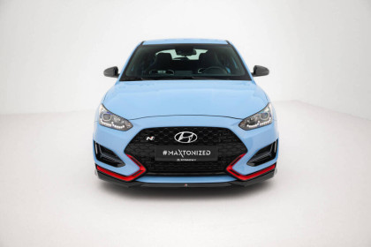 Spojler pod nárazník lipa V.1 Hyundai Veloster N Mk2 černý lesklý plast