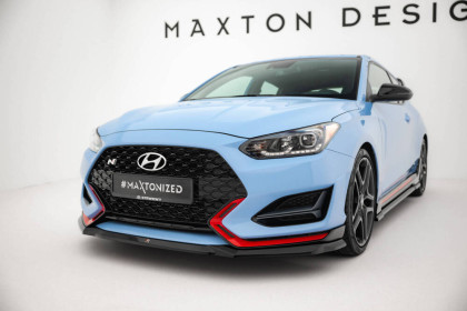 Spojler pod nárazník lipa V.1 Hyundai Veloster N Mk2 černý lesklý plast