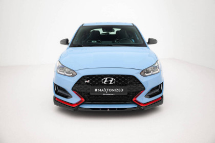 Spojler pod nárazník lipa V.2 Hyundai Veloster N Mk2 černý lesklý plast