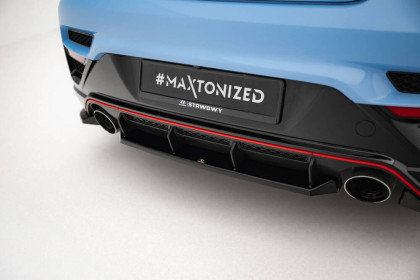 Spoiler zadního nárazniku Hyundai Veloster N Mk2 černý lesklý plast