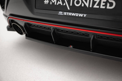 Spoiler zadního nárazniku Hyundai Veloster N Mk2 černý lesklý plast