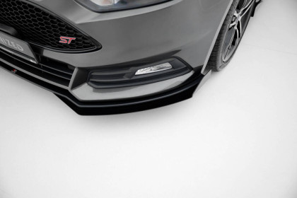 Street pro spojler pod nárazník lipa + flaps Ford Focus ST Mk3 Facelift černý