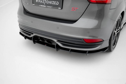 Spoiler zadního nárazníku Street pro Ford Focus ST Mk3 Facelift černý