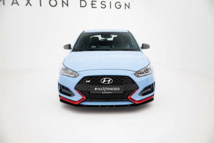 Street pro spojler pod nárazník lipa Hyundai Veloster N Mk2 černo červený