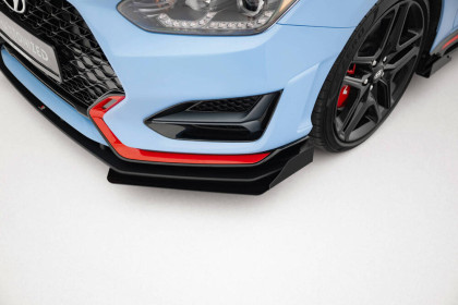 Street pro spojler pod nárazník lipa + flaps Hyundai Veloster N Mk2 černý