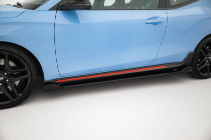 Prahové lišty Street pro + flaps Hyundai Veloster N Mk2 černé