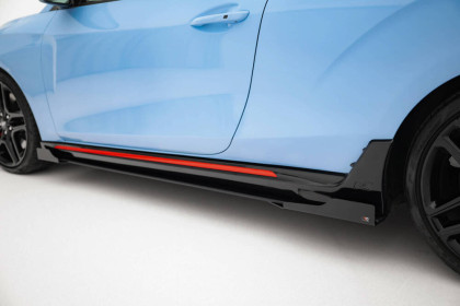 Prahové lišty Street pro + flaps Hyundai Veloster N Mk2 černé