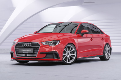 Spoiler pod přední nárazník CSR CUP pro Audi A3 8V sedan / Cabrio 2016-2020 - černý lesklý