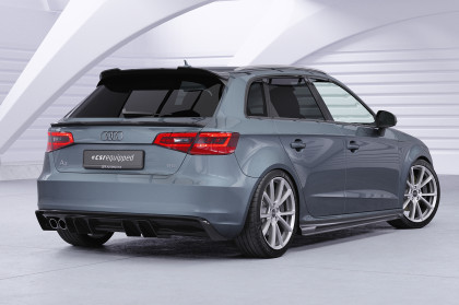 Spoiler pod zadní nárazník, difuzor CSR pro Audi A3 8V 2012-2016 - carbon look lesklý