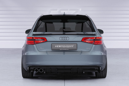 Spoiler pod zadní nárazník, difuzor CSR pro Audi A3 8V 2012-2016 - carbon look lesklý