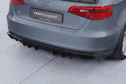 Spoiler pod zadní nárazník, difuzor CSR pro Audi A3 8V 2012-2016 - černá struktura