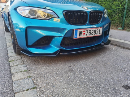 Spoiler pod přední nárazník pro BMW M2 F87 2016-2020 s TÜV černý lesklý