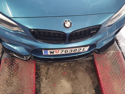 Spoiler pod přední nárazník pro BMW M2 F87 2016-2020 s TÜV černý lesklý