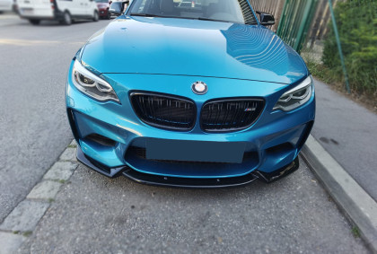 Spoiler pod přední nárazník pro BMW M2 F87 2016-2020 s TÜV černý lesklý