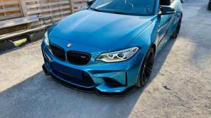 Spoiler pod přední nárazník pro BMW M2 F87 2016-2020 s TÜV černý lesklý