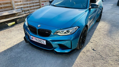 Spoiler pod přední nárazník pro BMW M2 F87 2016-2020 s TÜV černý lesklý