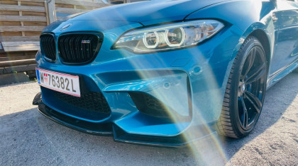 Spoiler pod přední nárazník pro BMW M2 F87 2016-2020 s TÜV černý lesklý