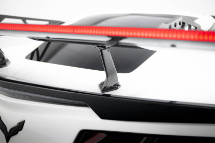 Zadní spoiler křídlo + LED Chevrolet Corvette Stingray / Grand Sport C7 carbon - horní úchycení