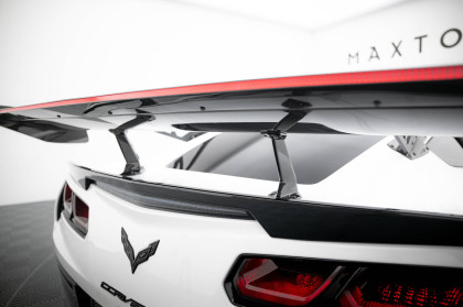 Zadní spoiler křídlo + LED Chevrolet Corvette Stingray / Grand Sport C7 carbon - horní úchycení