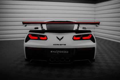 Zadní spoiler křídlo + LED Chevrolet Corvette Stingray / Grand Sport C7 carbon - spodní úchycení