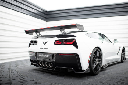 Zadní spoiler křídlo + LED Chevrolet Corvette Stingray / Grand Sport C7 carbon - spodní úchycení