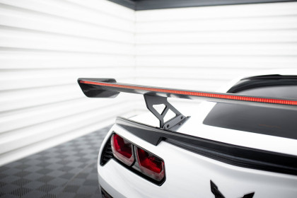 Zadní spoiler křídlo + LED Chevrolet Corvette Stingray / Grand Sport C7 carbon - spodní úchycení