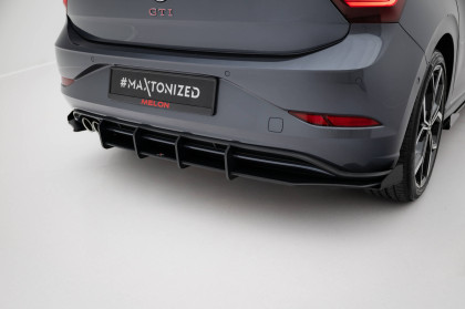 Spoiler zadního nárazníku + flaps Street pro Volkswagen Polo GTI Mk6 Facelift černý