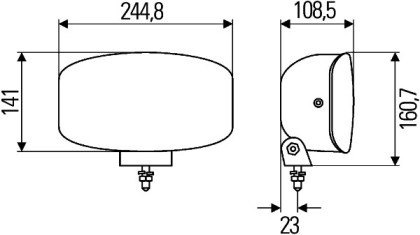 Přídavný dálkový světlomet Hella JUMBO 320