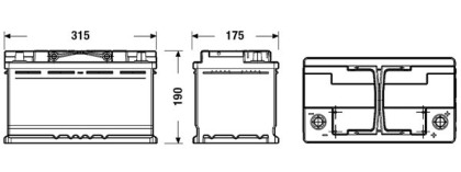 AKUMULÁTOR EXIDE 80AH 720A P+