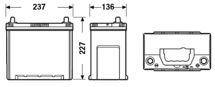 Akumulátor EXIDE PREMIUM P+ 45AH/390A