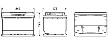 Akumulátor EXIDE PREMIUM P+ 61AH/600A